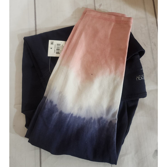 NWT Macy's Legging Ideology Ankle Pocket Mid Rise Navy Pink Tie-Dye Plus Size 1X - Picture 3 of 3